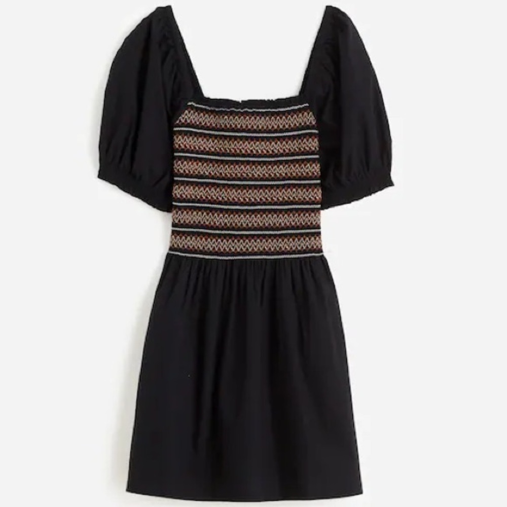 Madewell Poplin Puff-Sleeve Mini Dress - Picture 3 of 4